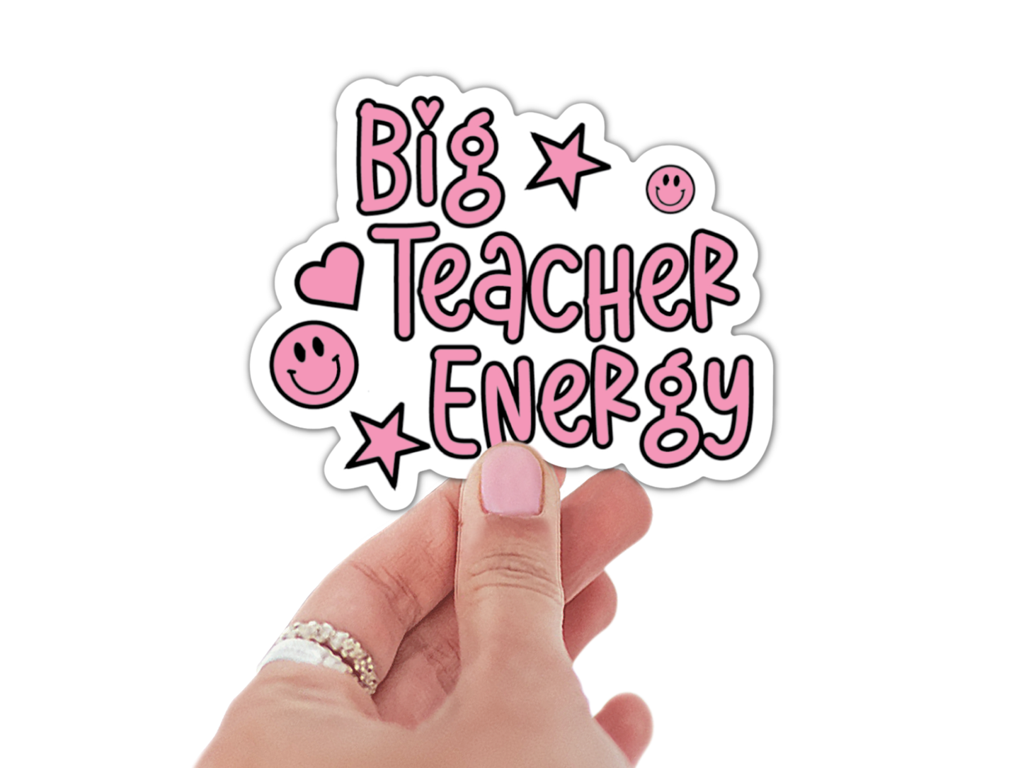 inviting affairs paperie - Big Teacher Energy Sticker