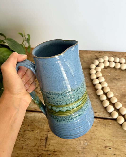 Coastal Clay Co. - Tall Pitcher Blue