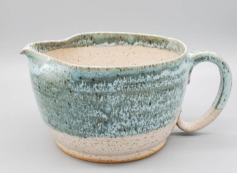 Batter/Mixing Bowl - Handthrown, in Ohio, Stoneware Clay - Turquoise