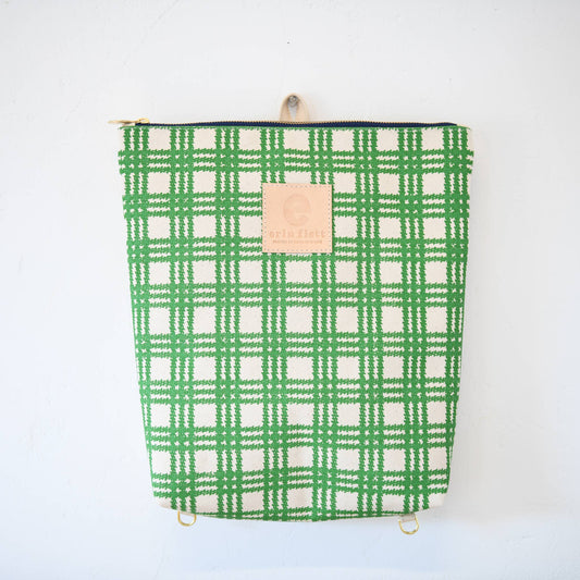 Erin Flett - Green Plaid Backpack