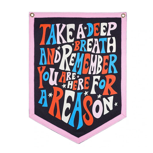 Take A Deep Breath Camp Flag • Sarah Day x Oxford Pennant