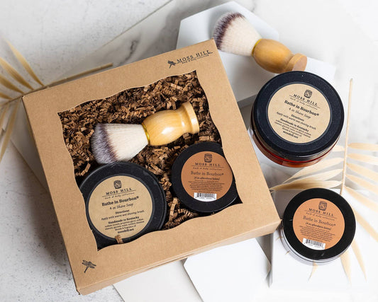 Moss Hill Bath & Body Collection - Three Piece Shave Box