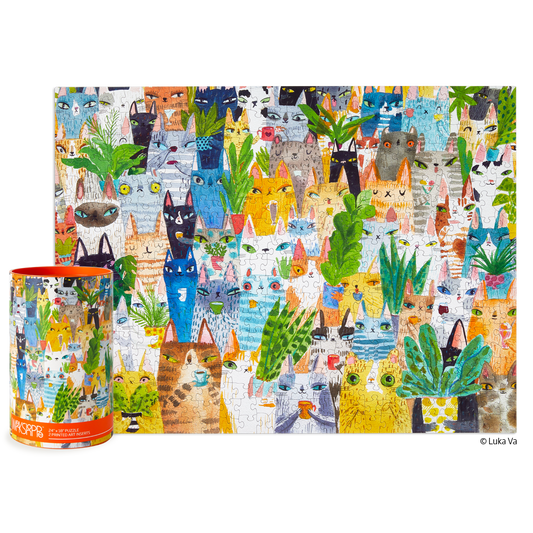 Cat Plant Exchange Puzzle | 500 Piece Puzzle